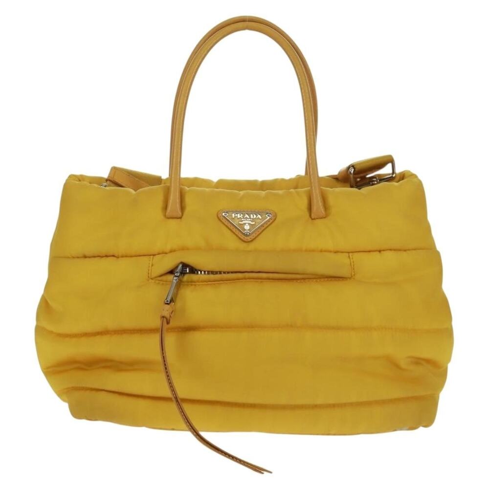 Prada Nylon Test Bomber Handbag Yellow